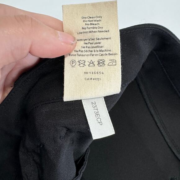 L'Agence Pants‎ Womens 30 Black Gigi Ponte Ankle Crop Trousers Career - Picture 6 of 9